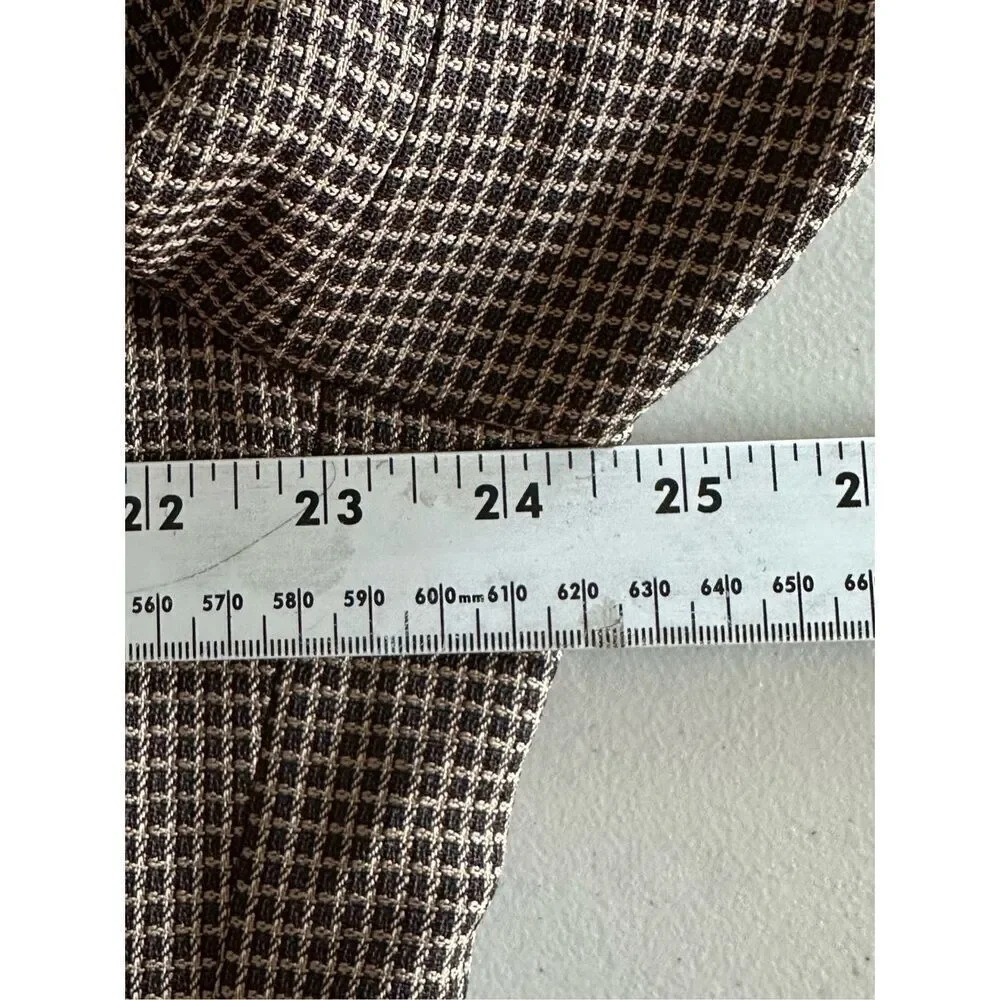 Hugo Boss Einstein Blazer Mens 46R Brown 3‎ Button Vintage 80s USA Union